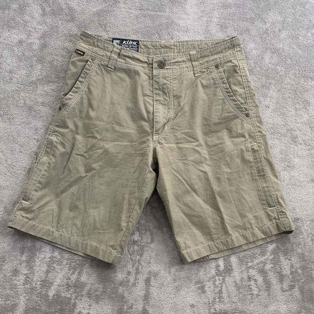 Kuhl Ramblr Shorts Mens 30x10” Cargo Vintage Patina Dye Utility Hiking GorpCore
